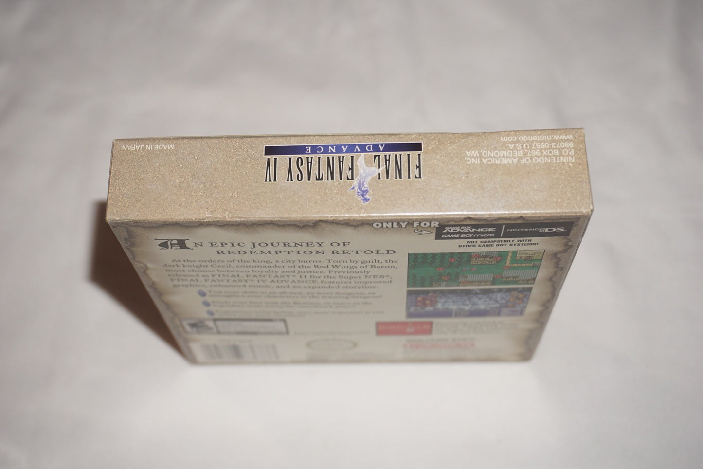 Final Fantasy IV 4 (Nintendo Game Boy Advance GBA) Complete in Box CIB