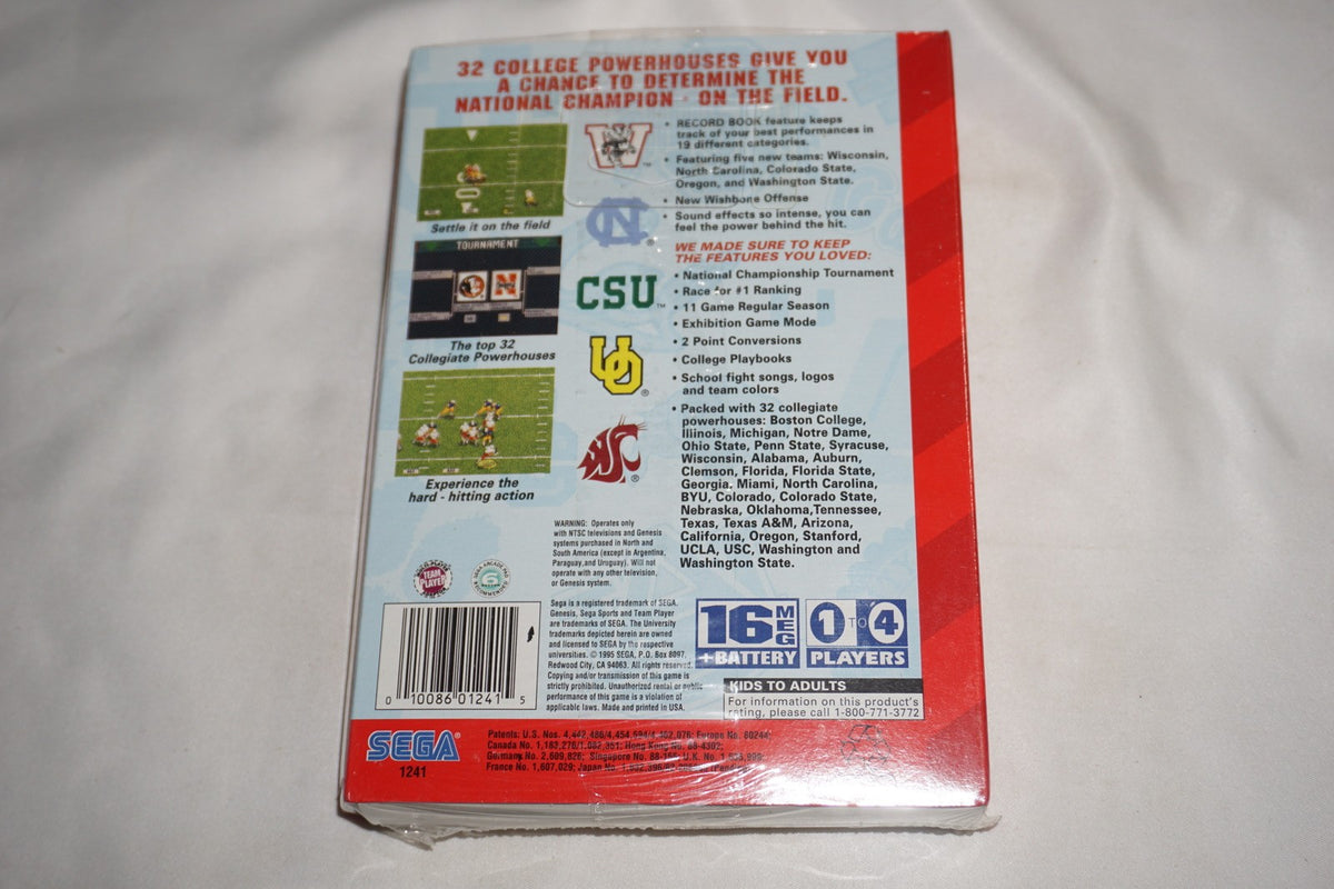 College Football's National Championship II 2 (Sega Genesis) NEW Sealed in Box