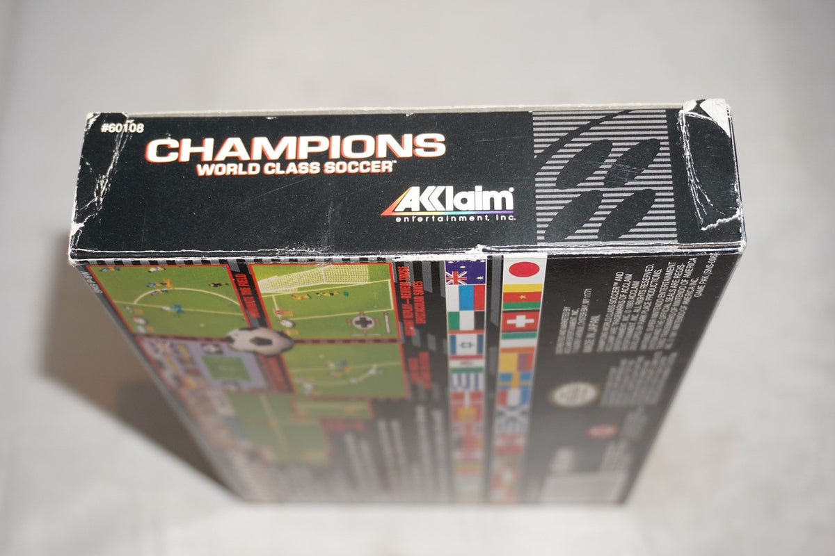 Champions World Class Soccer (Super Nintendo SNES) Complete Box w/ Reg Card CIB