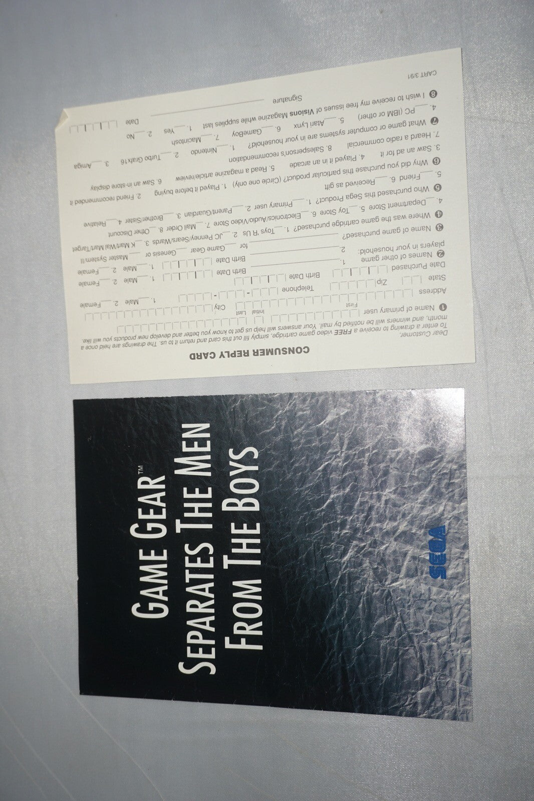 Slider (Sega Game Gear) Complete in Box w/ Reg CIB