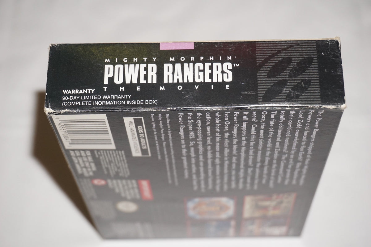 Mighty Morphin Power Rangers: Movie (Super Nintendo SNES) Complete in Box CIB
