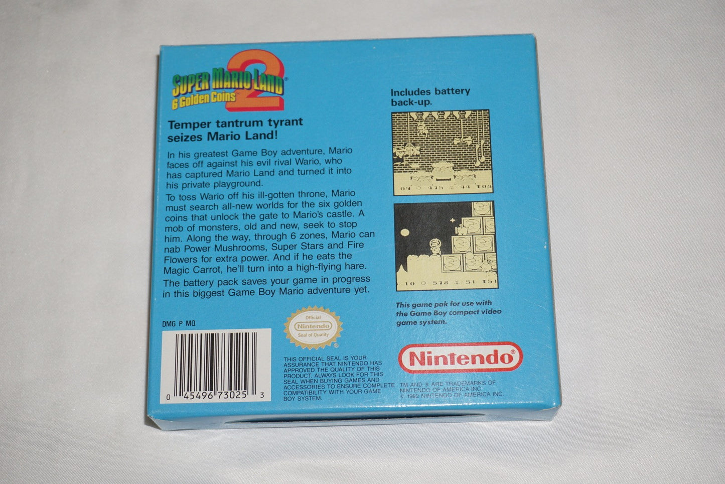 Super Mario Land 2 (Nintendo Game Boy GameBoy) Complete in Box CIB