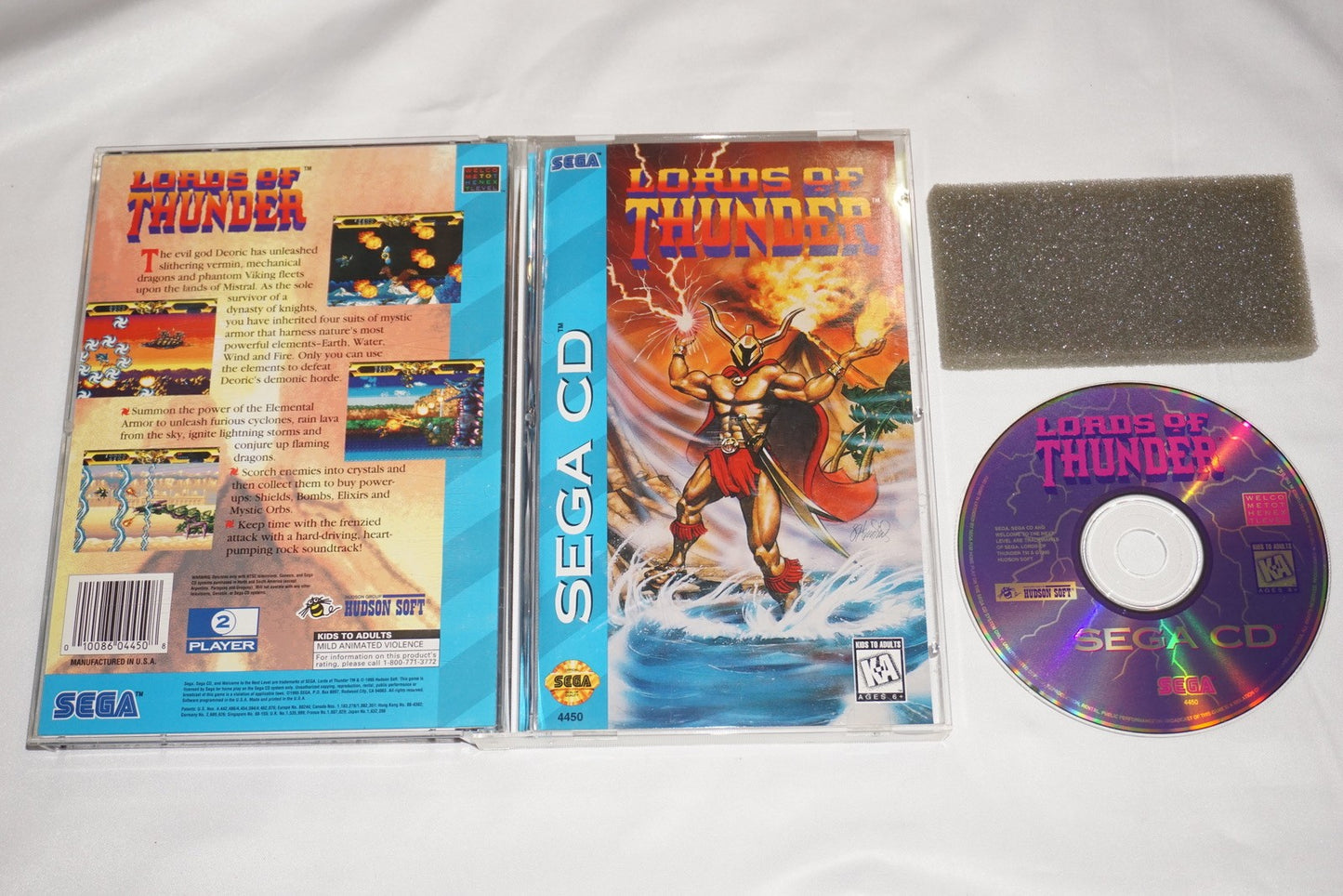 Lords of Thunder (Sega CD) Complete w/ Reg Card