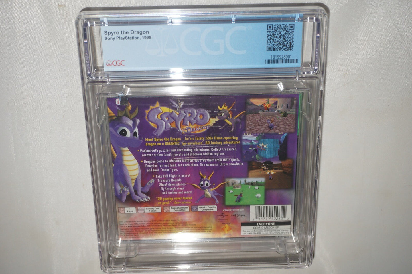 Spyro the Dragon GH (Sony Playstation ps1) CGC 9.6 A NEW Sealed