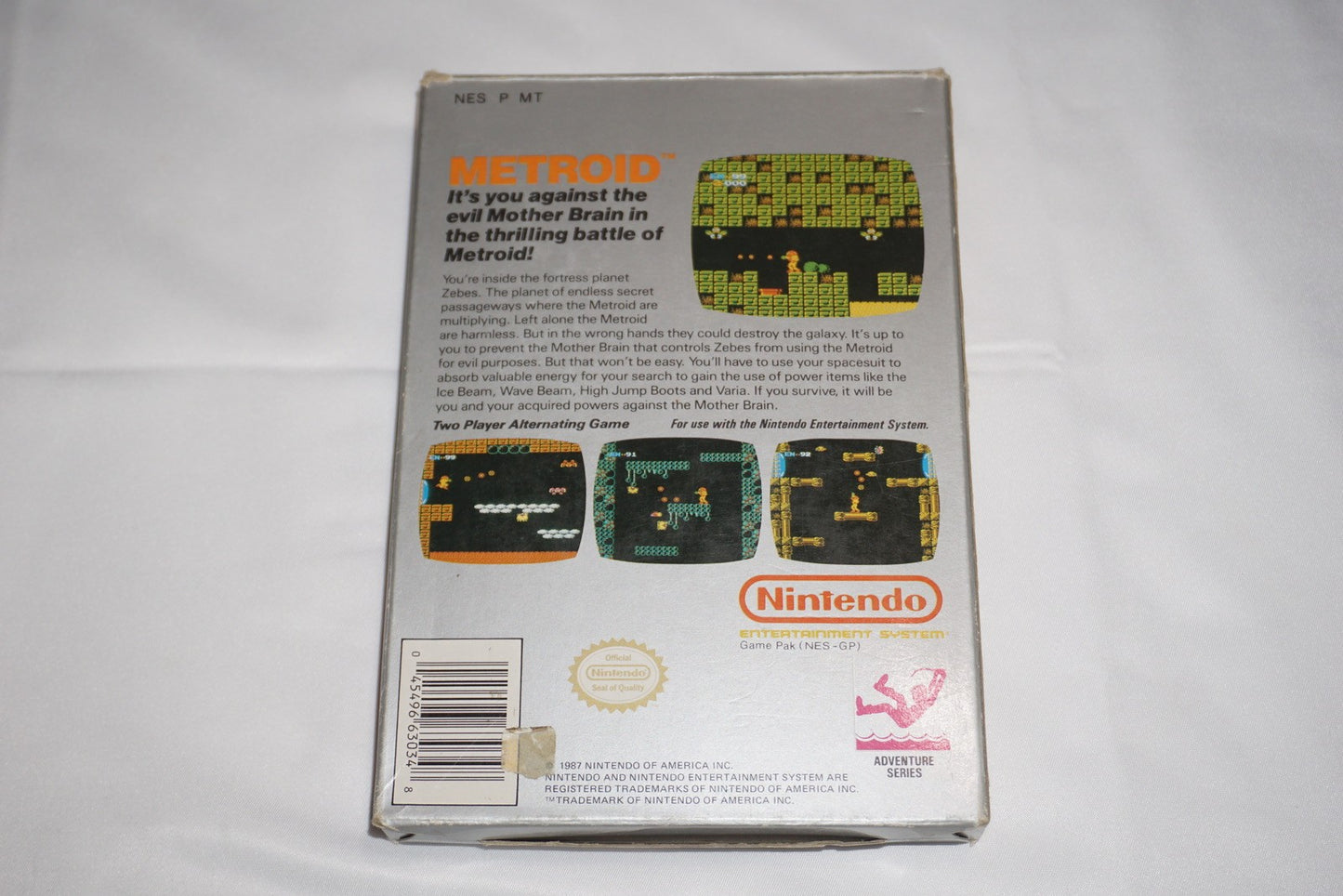 Metroid Silver (Nintendo NES) Complete in Box CIB