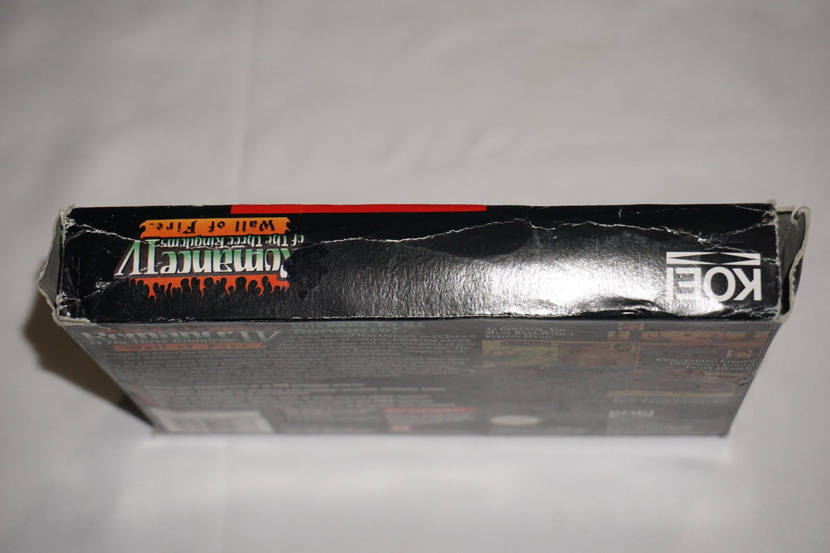 Romance of the Three Kingdoms IV 4 (Super Nintendo SNES) Complete in Box CIB
