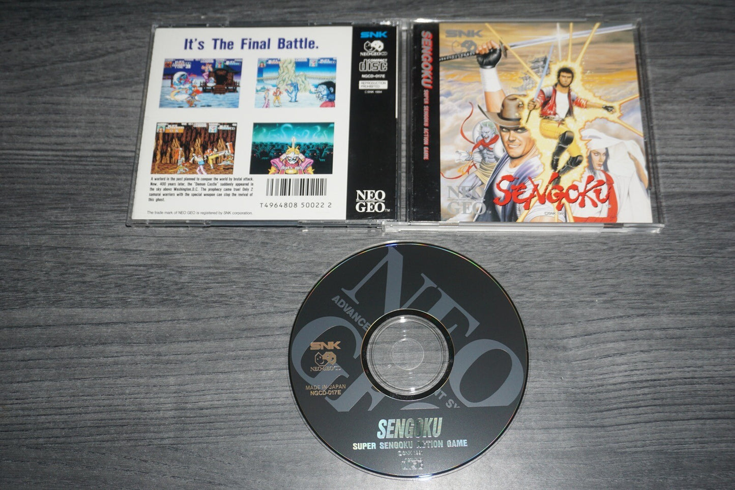 Sengoku (Neo Geo CD) Complete ENGLISH US Release