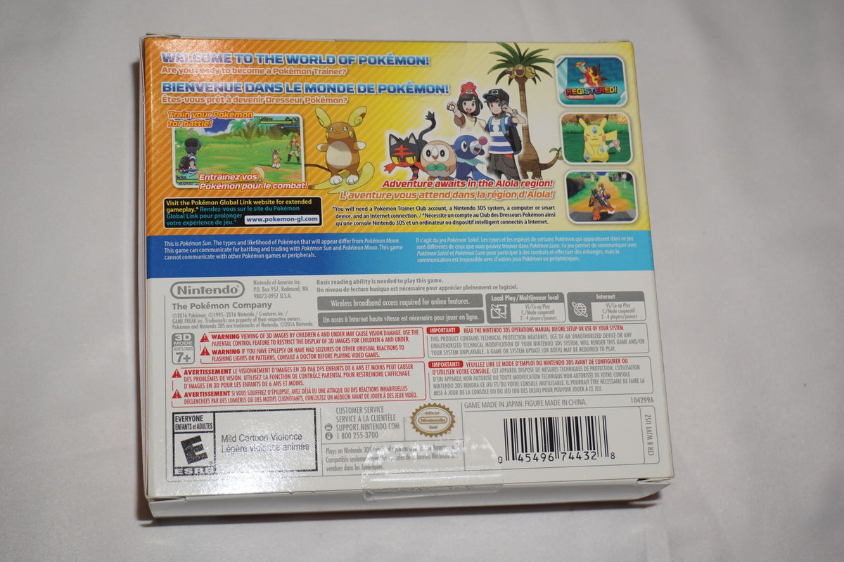 Pokemon Sun (Nintendo 3DS) NEW Sealed w/ Solgaleo Figure