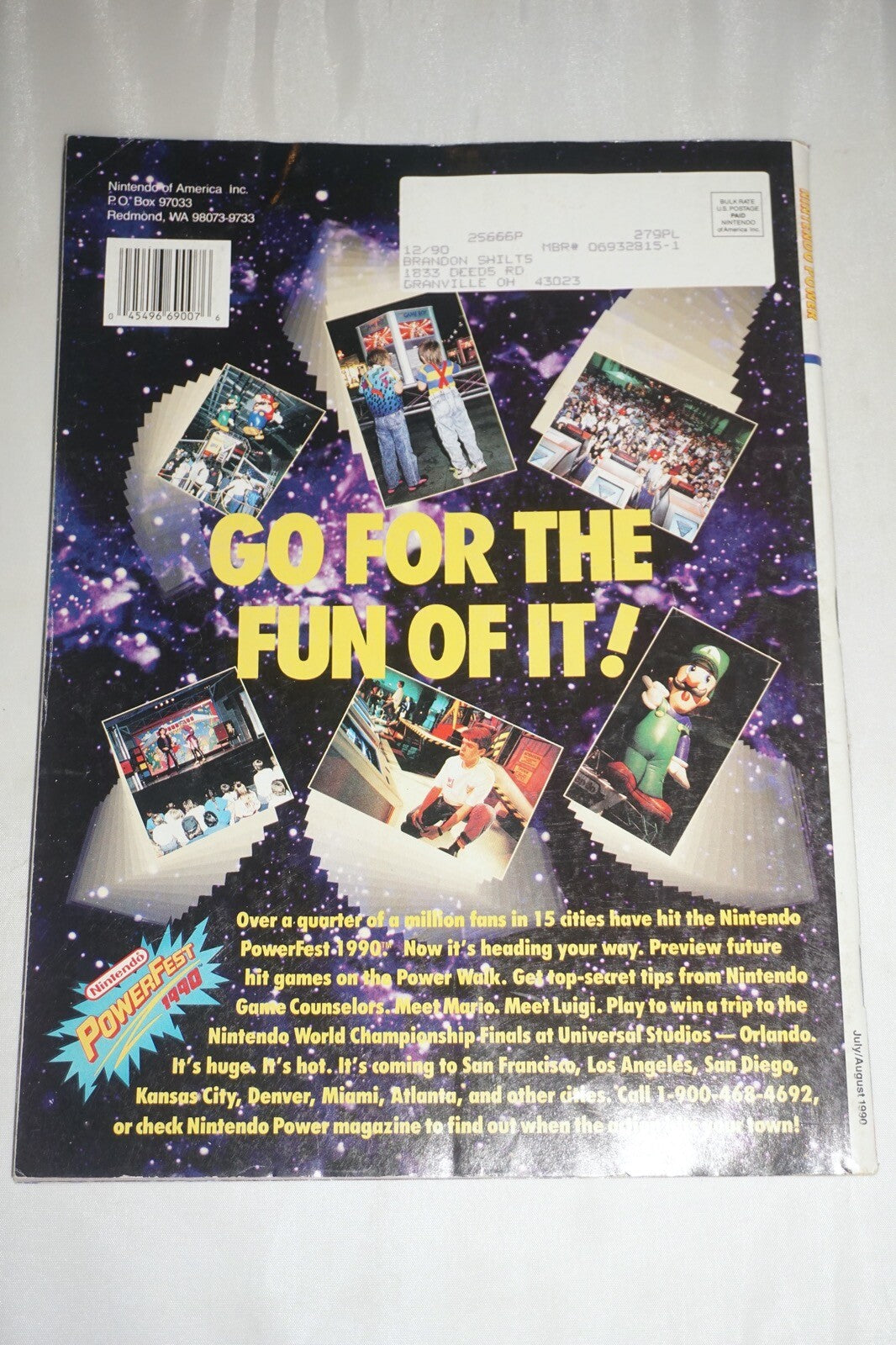 July/August 1990 Chip N Dale Nintendo Power Magazine #1 Poster