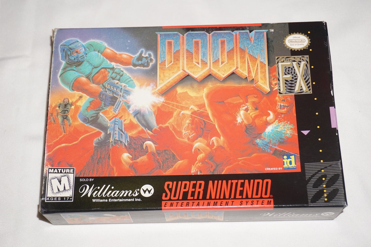 Doom (Super Nintendo SNES) Complete in Box w/ Reg CIB