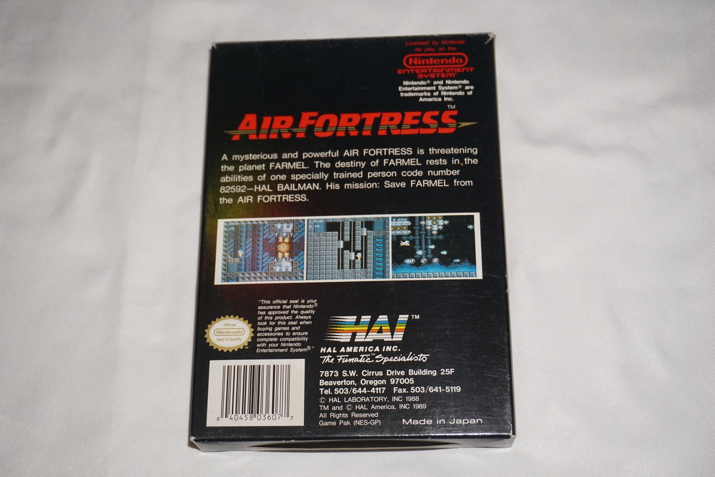 Air Fortress (Nintendo NES) Complete in Box CIB