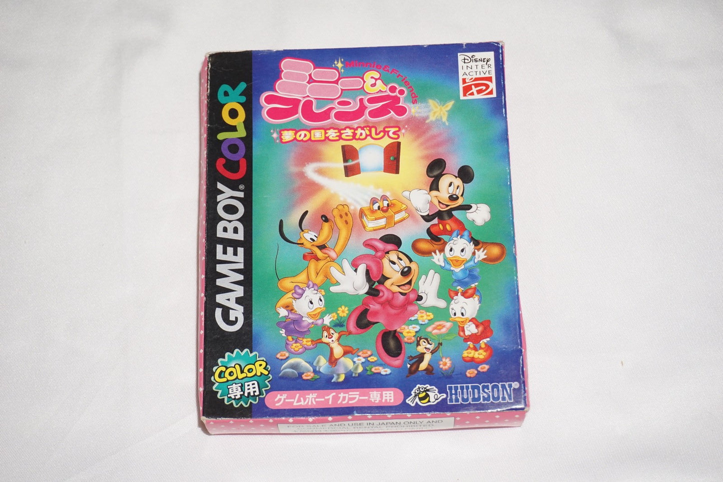 Minnie & Friends Yumenokuni (Game Boy Color GameBoy) Complete in Box CIB Japan