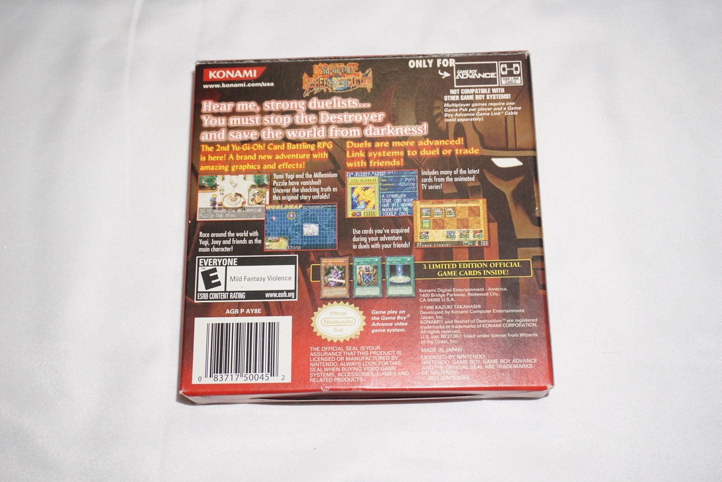 Yu-Gi-Oh! Reshef of Destruction (Game Boy Advance GBA) Complete in Box CIB