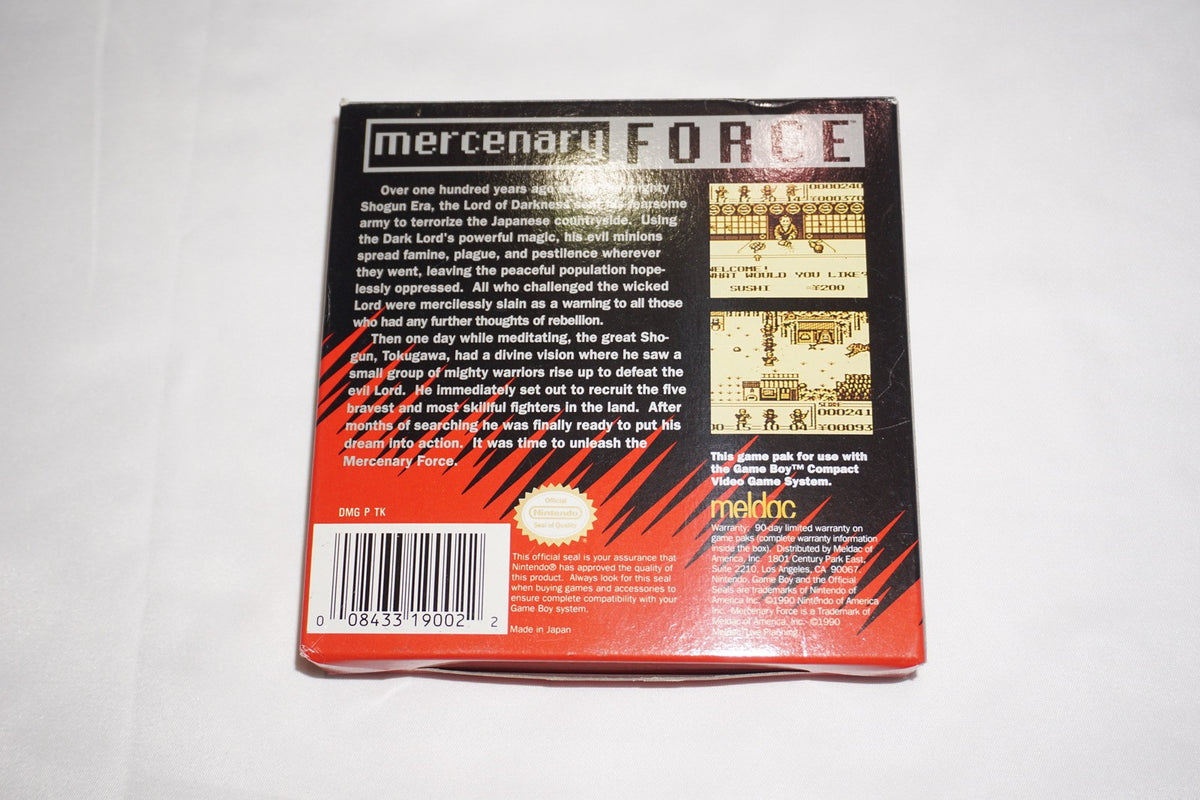 Mercenary Force (Nintendo Game Boy Gameboy) Complete in Box CIB