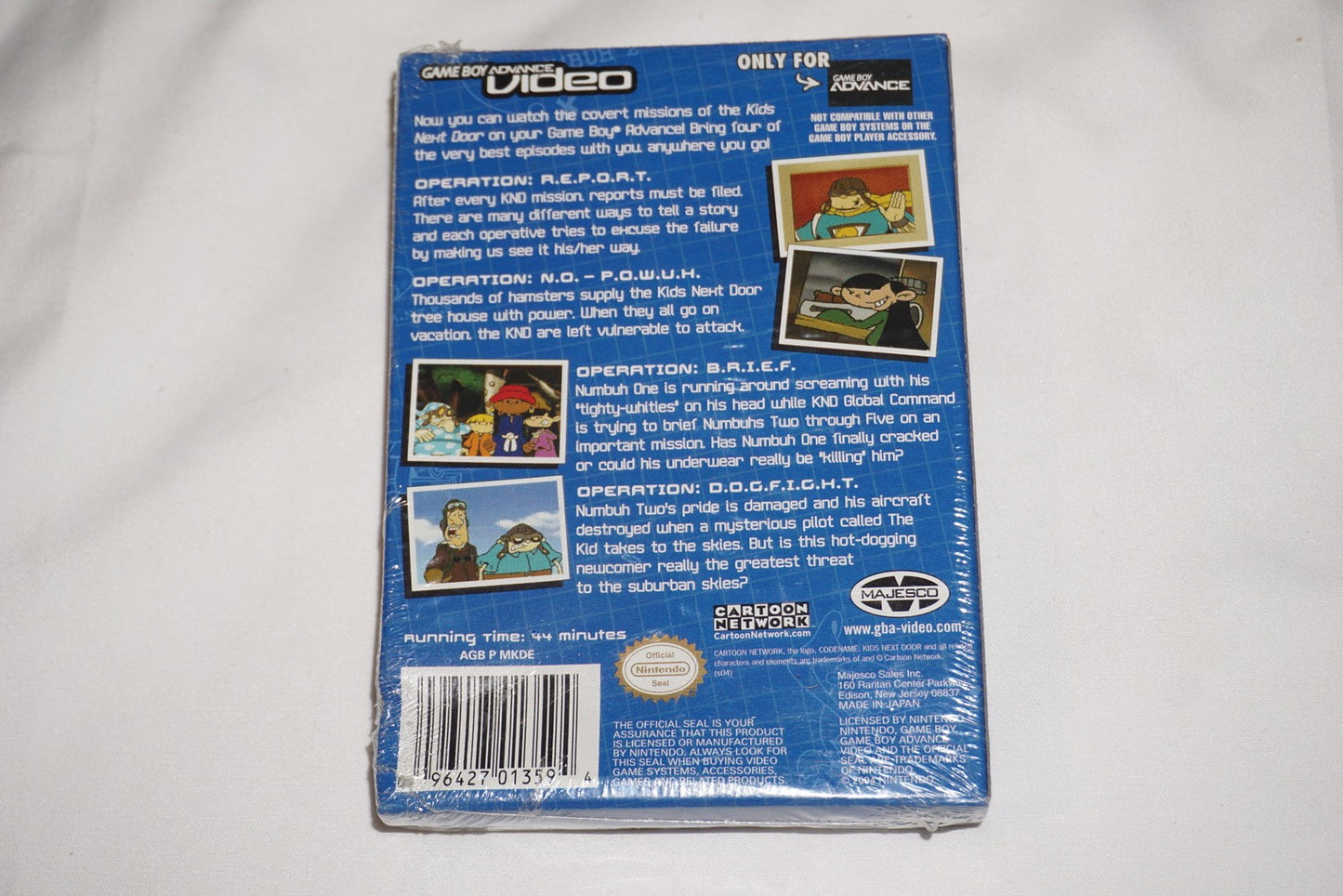 Codename Kids Next Door Vol 1 Video (Game Boy Advance GBA) NEW Sealed