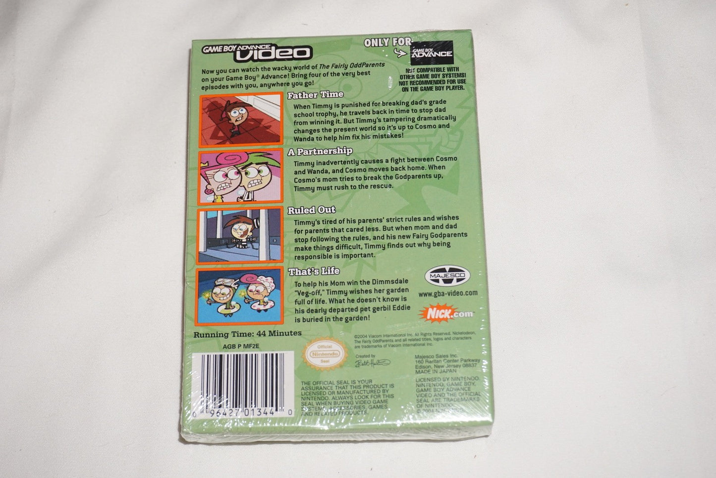 Fairly Oddparents Volume 2 Video (Game Boy Advance GBA) NEW Sealed