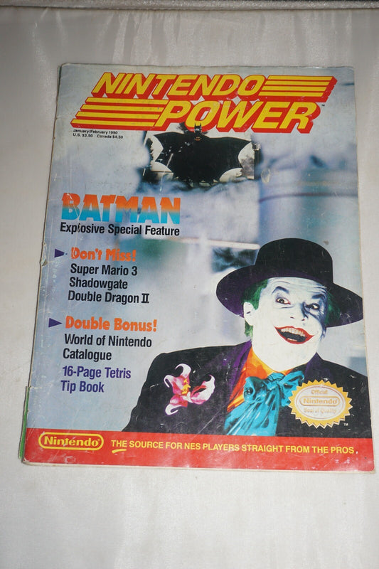 January/February 1990 Batman Nintendo Power Magazine #5 Map