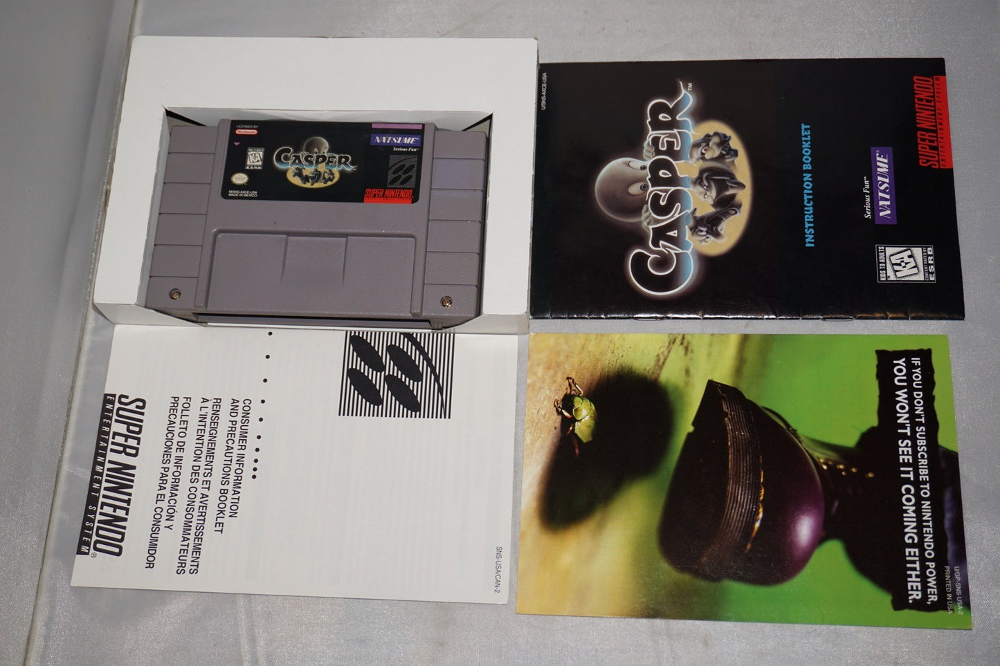 Casper (Super Nintendo SNES) Complete in Box CIB