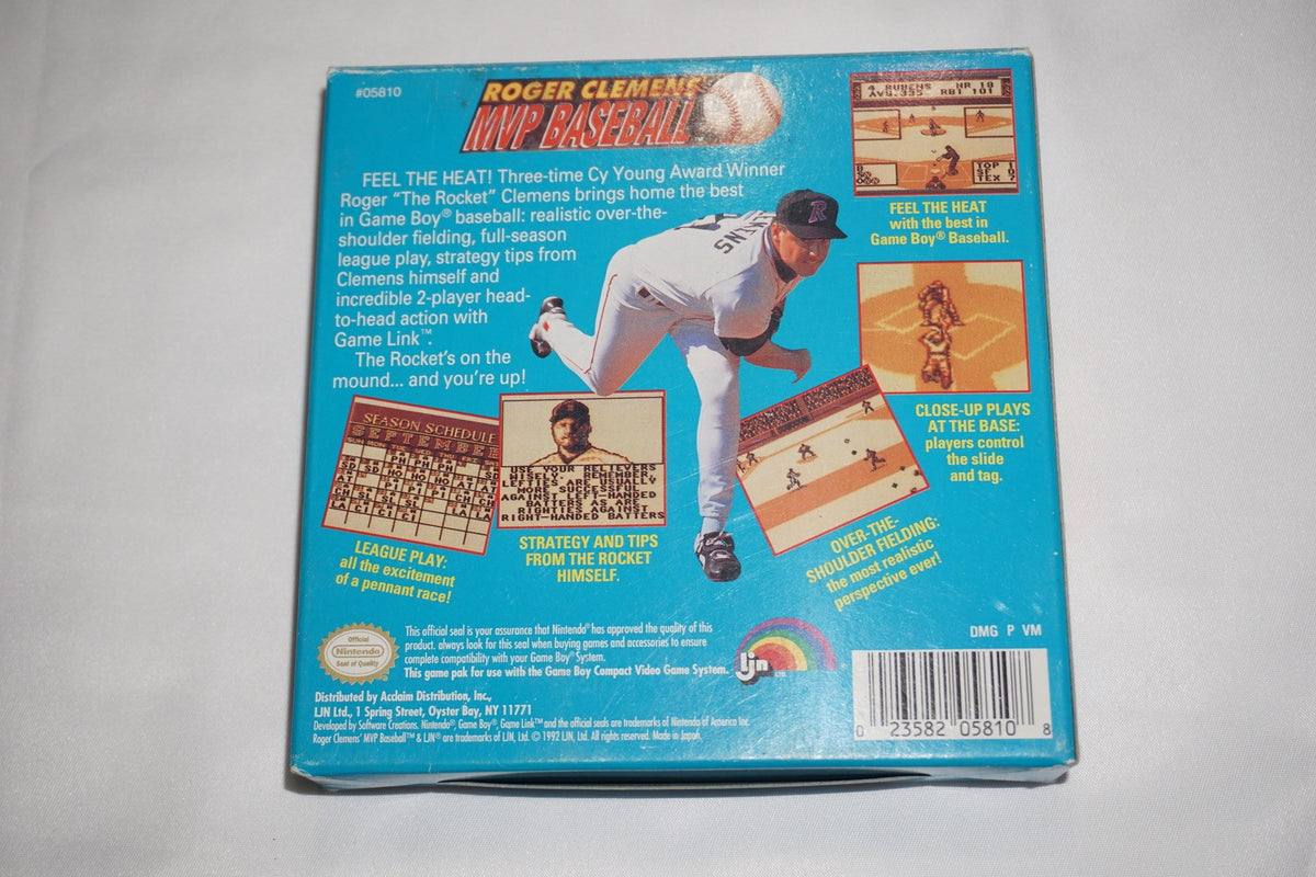 Roger Clemens MVP Baseball (Nintendo Game Boy Gameboy) Complete in Box CIB