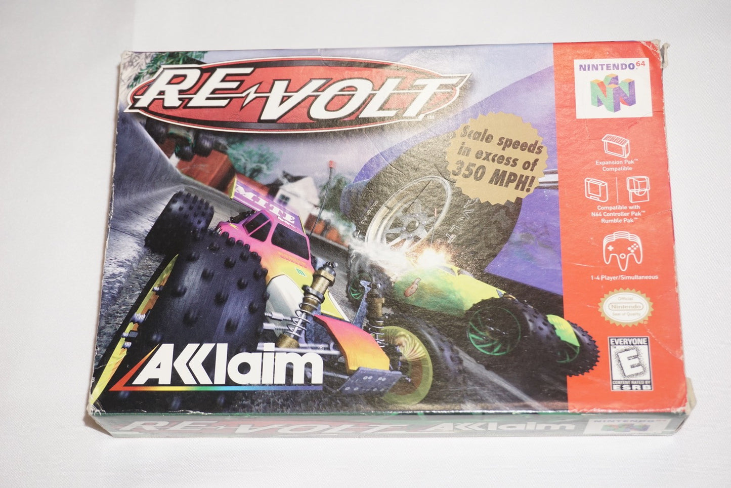 Re-volt Revolt (Nintendo 64 N64) Complete in Box w/ Reg Poster CIB
