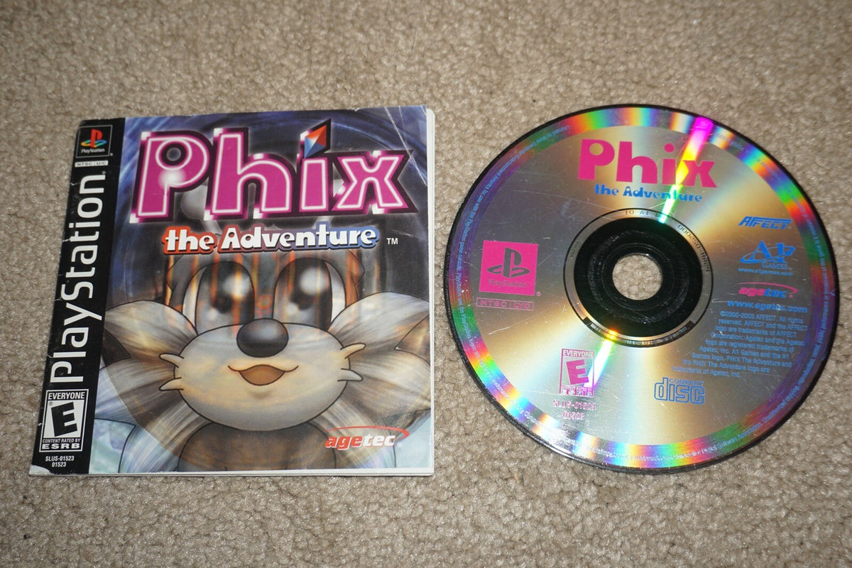 Phix The Adventure (Sony Playstation 1 ps1) with Manual