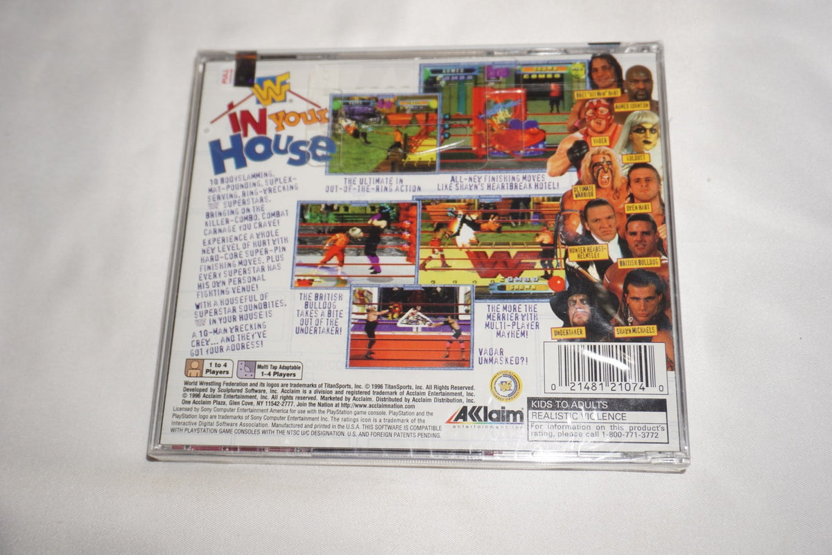 WWF In Your House WWE (Sony Playstation 1 ps1) NEW Sealed
