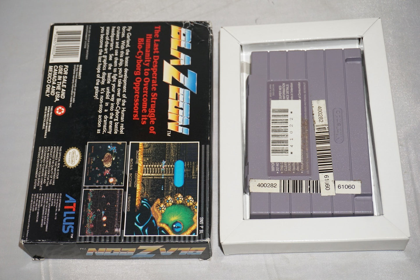 Blazeon (Super Nintendo SNES) with Box No Manual