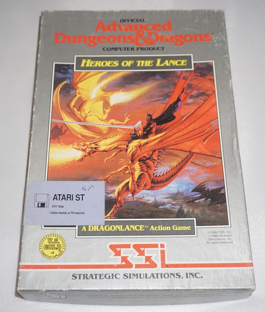Advanced Dungeons & Dragons Heroes of Lance (Atari ST) Complete