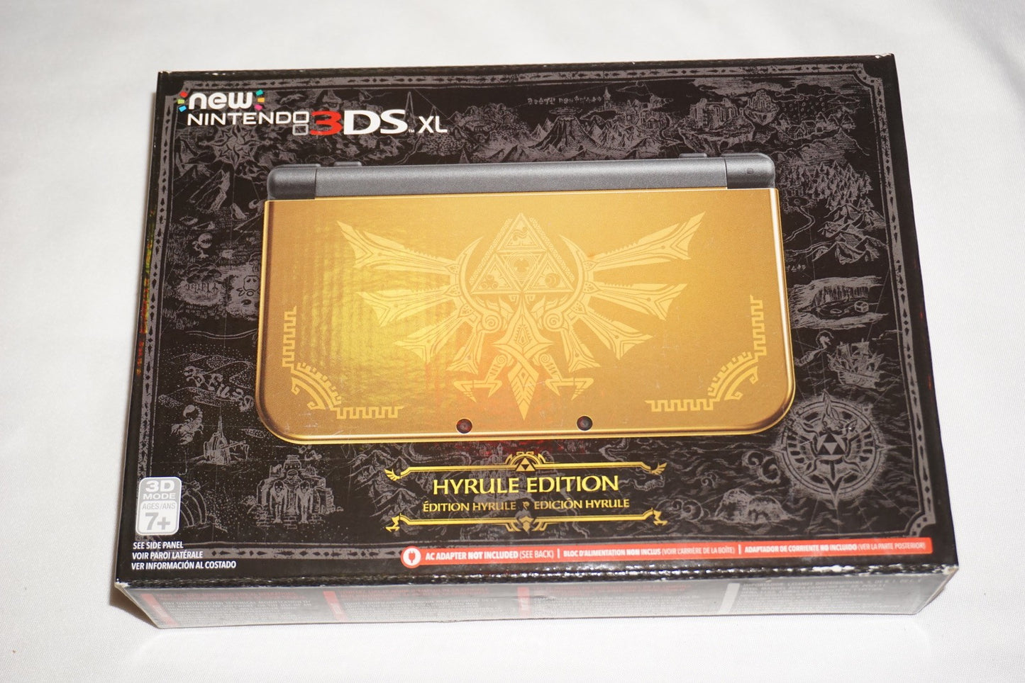 Hyrule Edition Gold/Black Nintendo New 3ds XL Console System NEW in Box Zelda