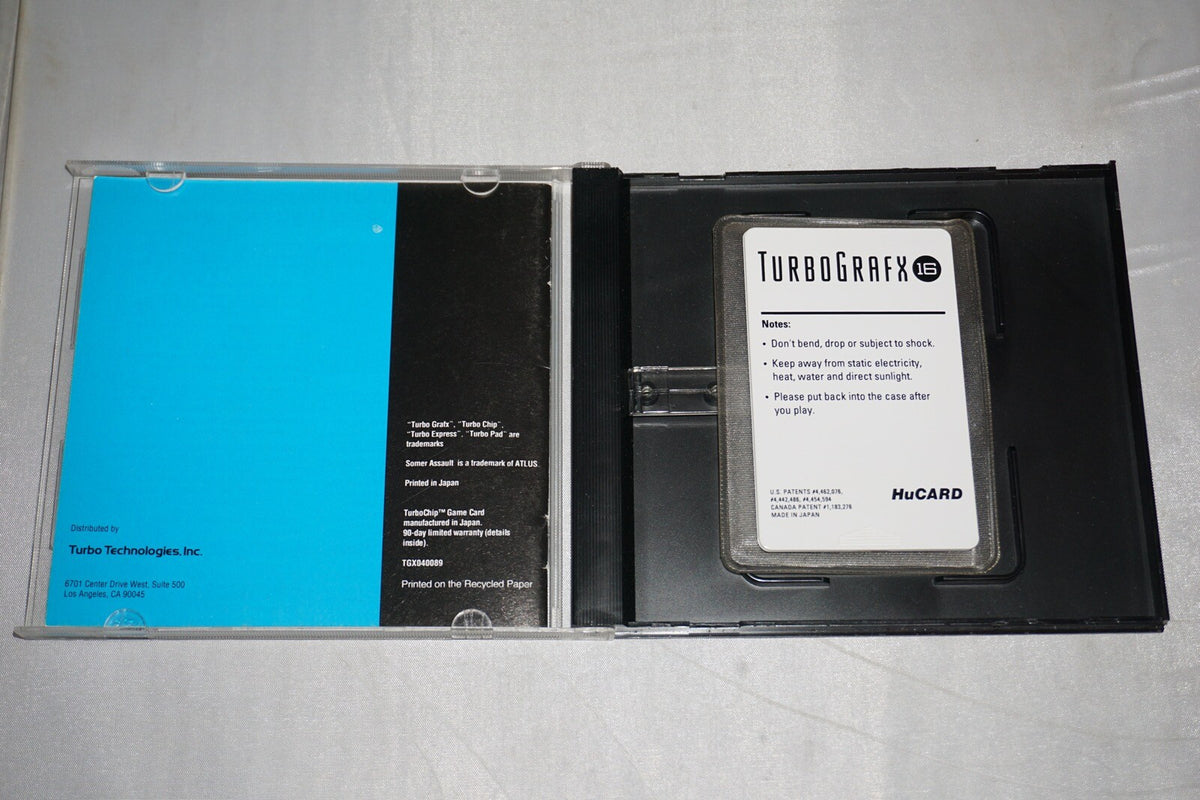 Somer Assault (Turbo Grafx 16 tg16) Complete in Box CIB Turbografx