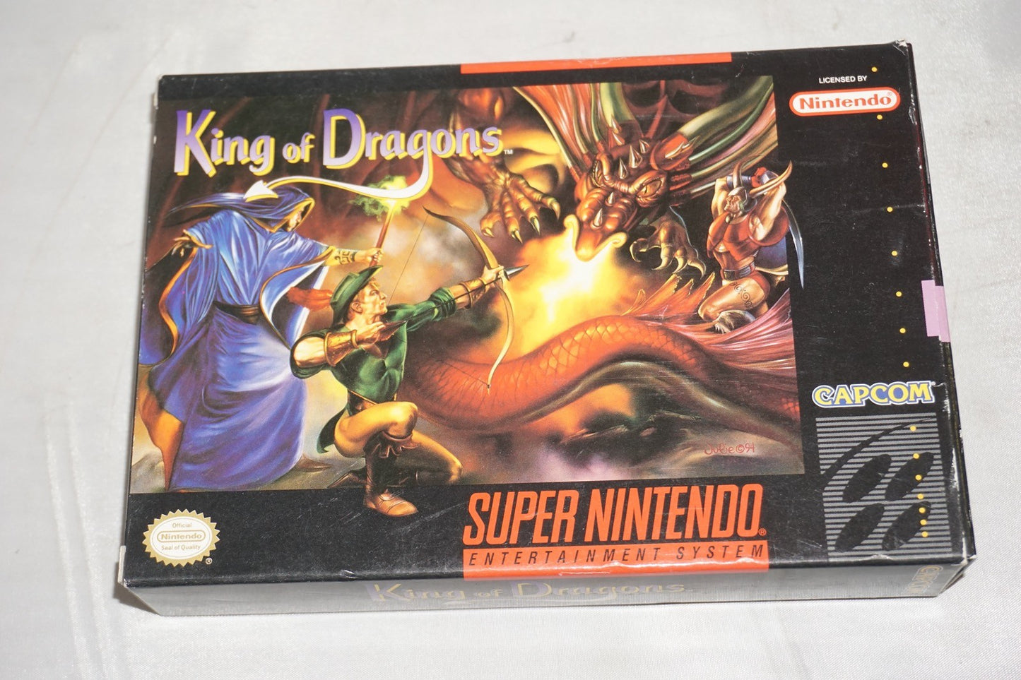 King Of Dragons (Super Nintendo SNES) Complete in Box w/ Reg Card CIB Near Mint