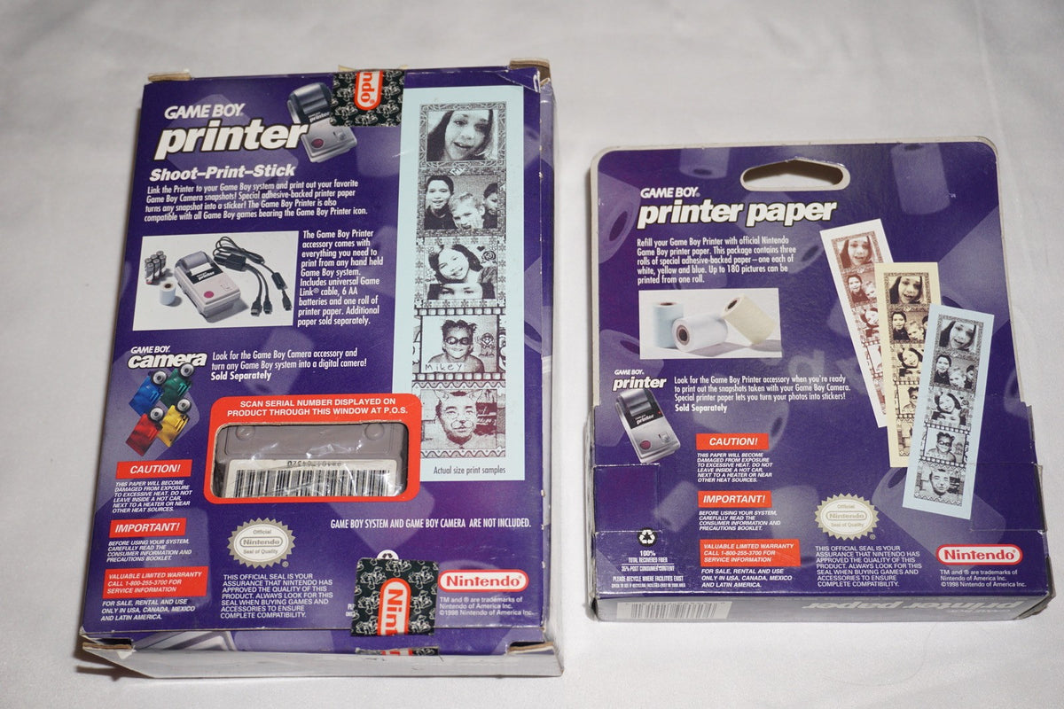 Printer (Nintendo Game Boy Gameboy) Complete in Box w/ Paper CIB