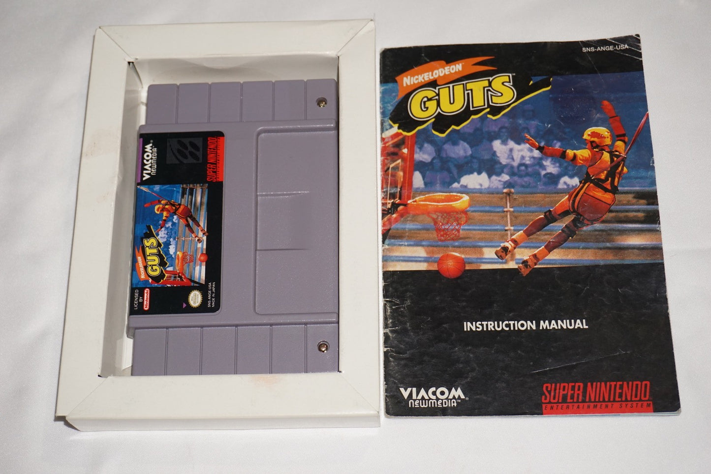 Nickelodeon Guts (Super Nintendo SNES) Complete in Box CIB