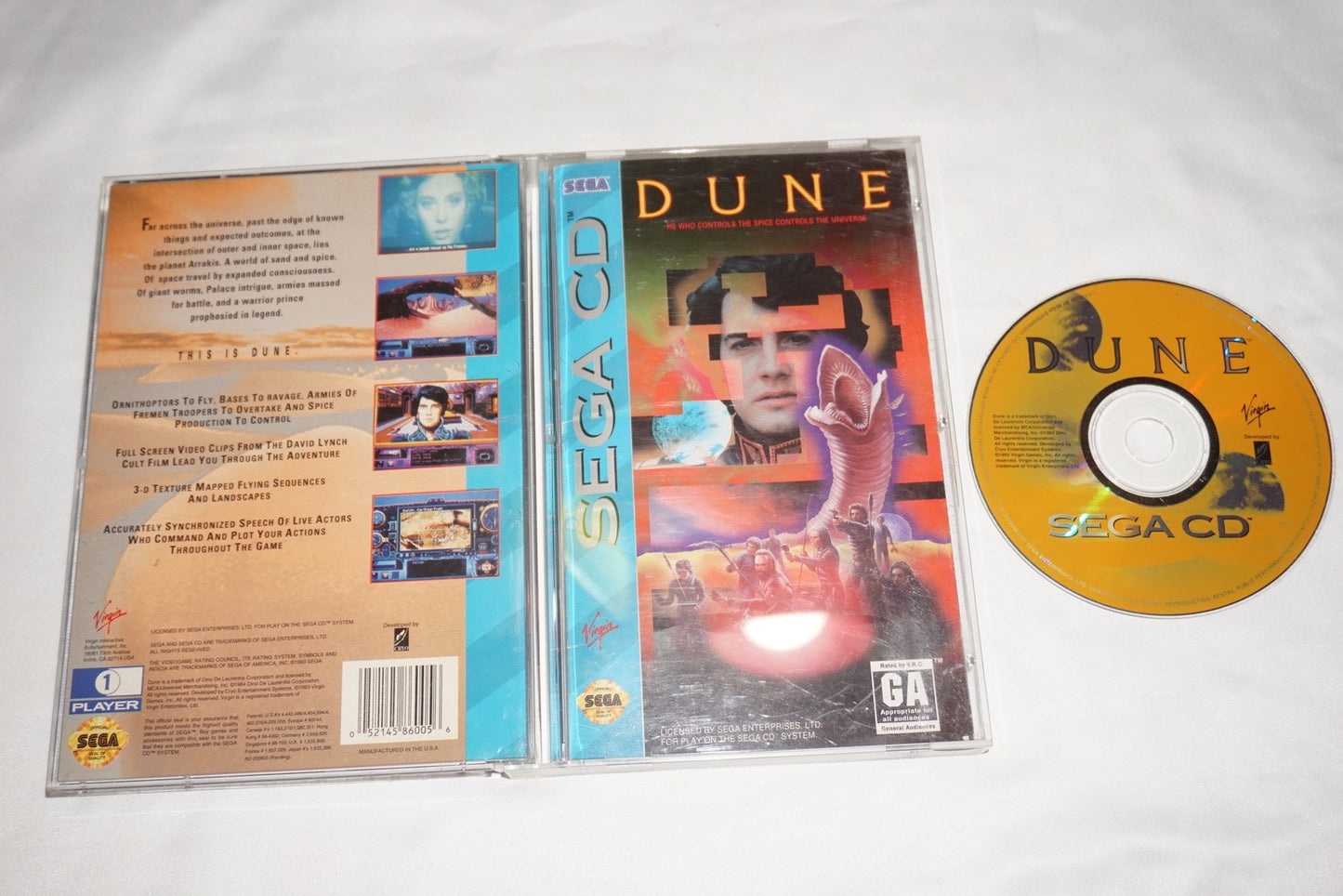 Dune (Sega CD) Complete w/ Reg Card