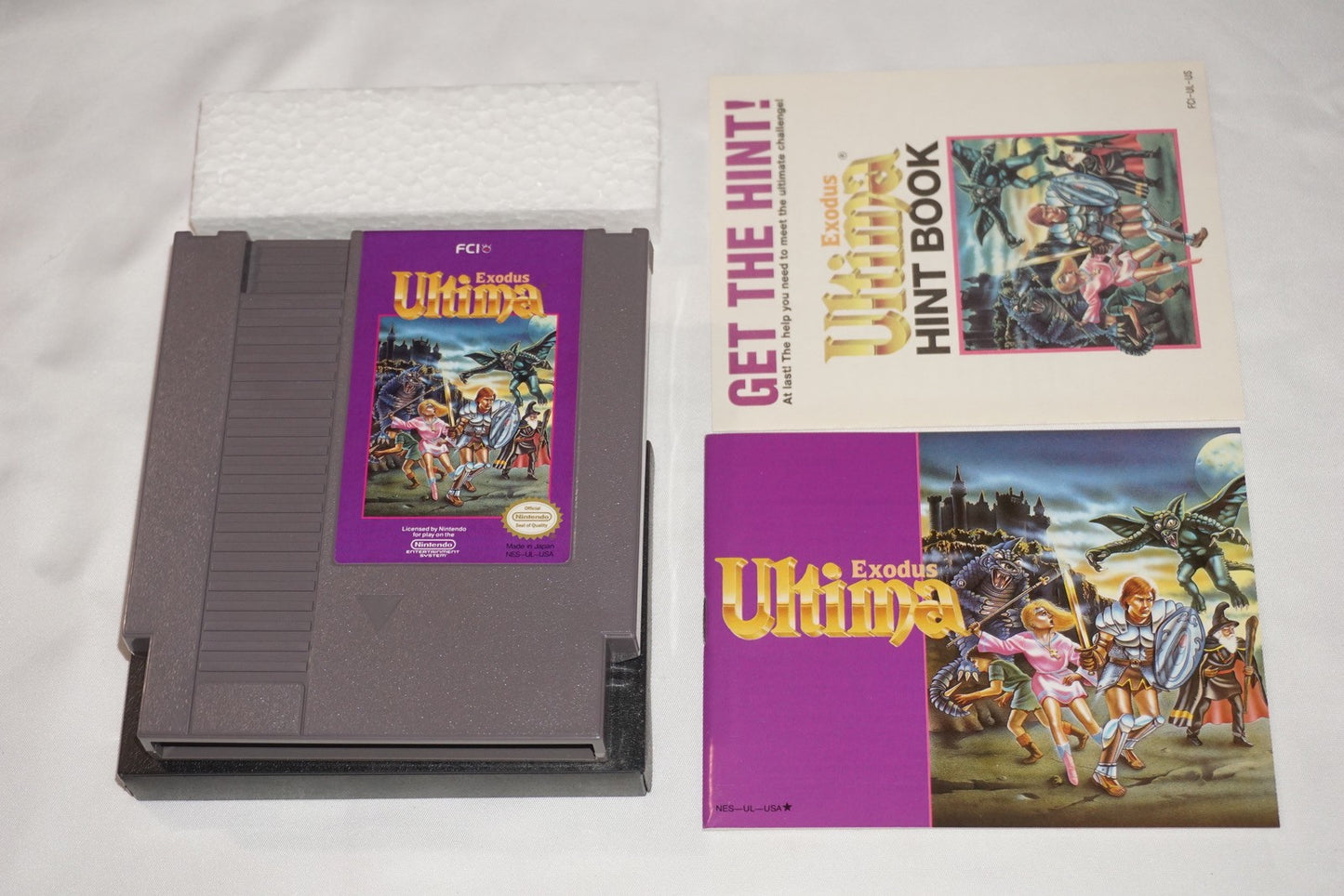 Ultima Exodus (Nintendo NES) Complete in Box w/ Hint Book Offer CIB