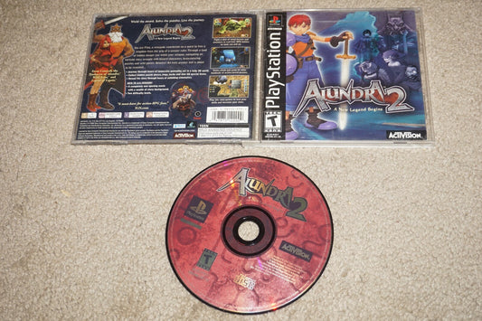 Alundra 2 (Sony Playstation 1 ps1) Complete in SMALL Case