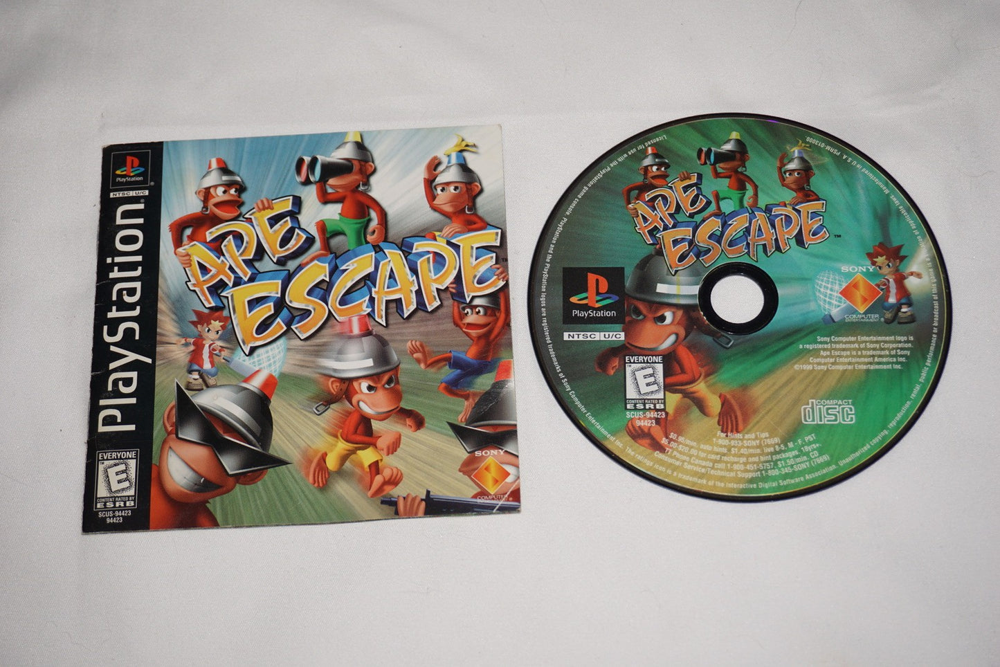 Ape Escape (Sony Playstation 1 ps1) with Manual
