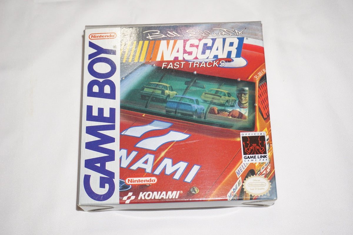 Bill Elliott’s Nascar Fast Track (Nintendo Game Boy) Complete in Box w/ Reg CIB