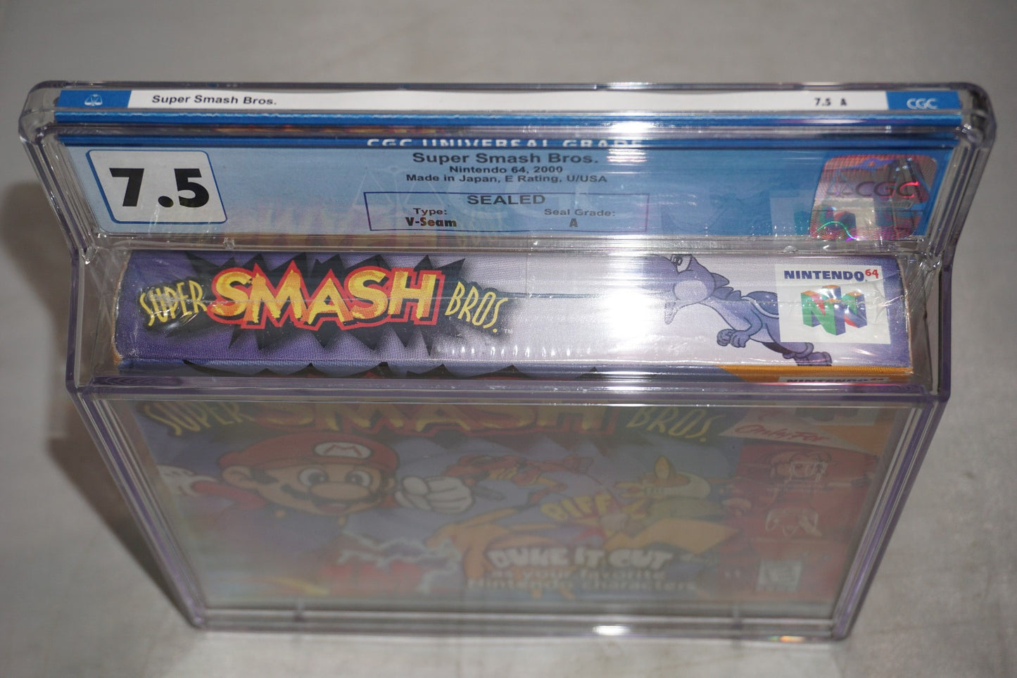 Super Smash Bros (Nintendo 64 N64) CGC 7.5 A NEW Sealed