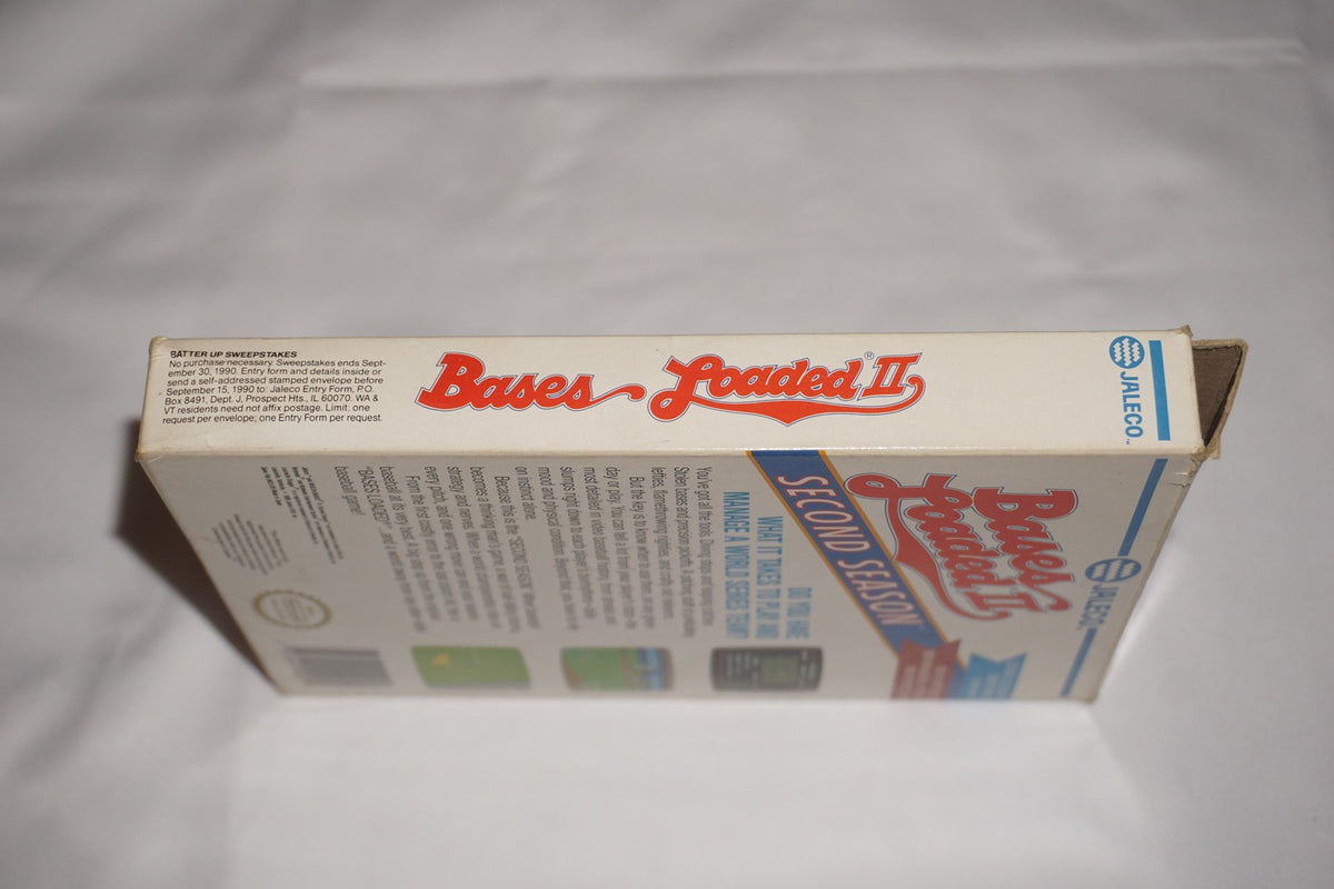 Bases Loaded II: Second Season 2 (Nintendo NES) Complete in Box CIB