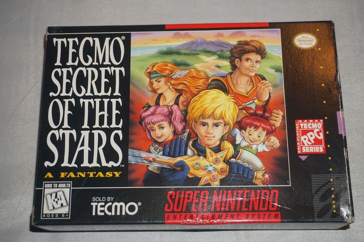 Tecmo Secret of the Stars (Super Nintendo SNES) Complete in Box CIB