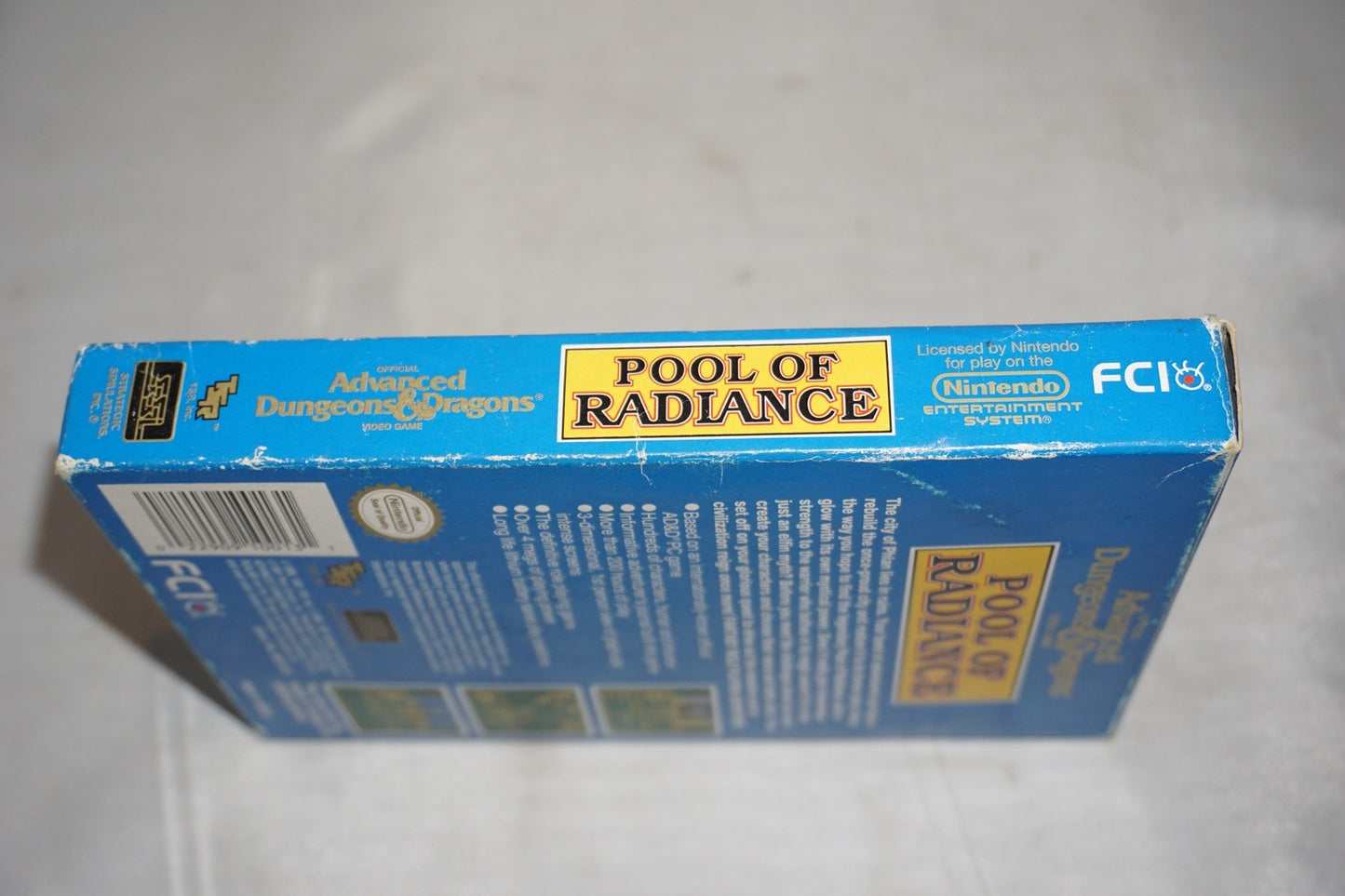 Advanced Dungeons & Dragons Pool of Radiance (Nintendo NES) Complete in Box CIB