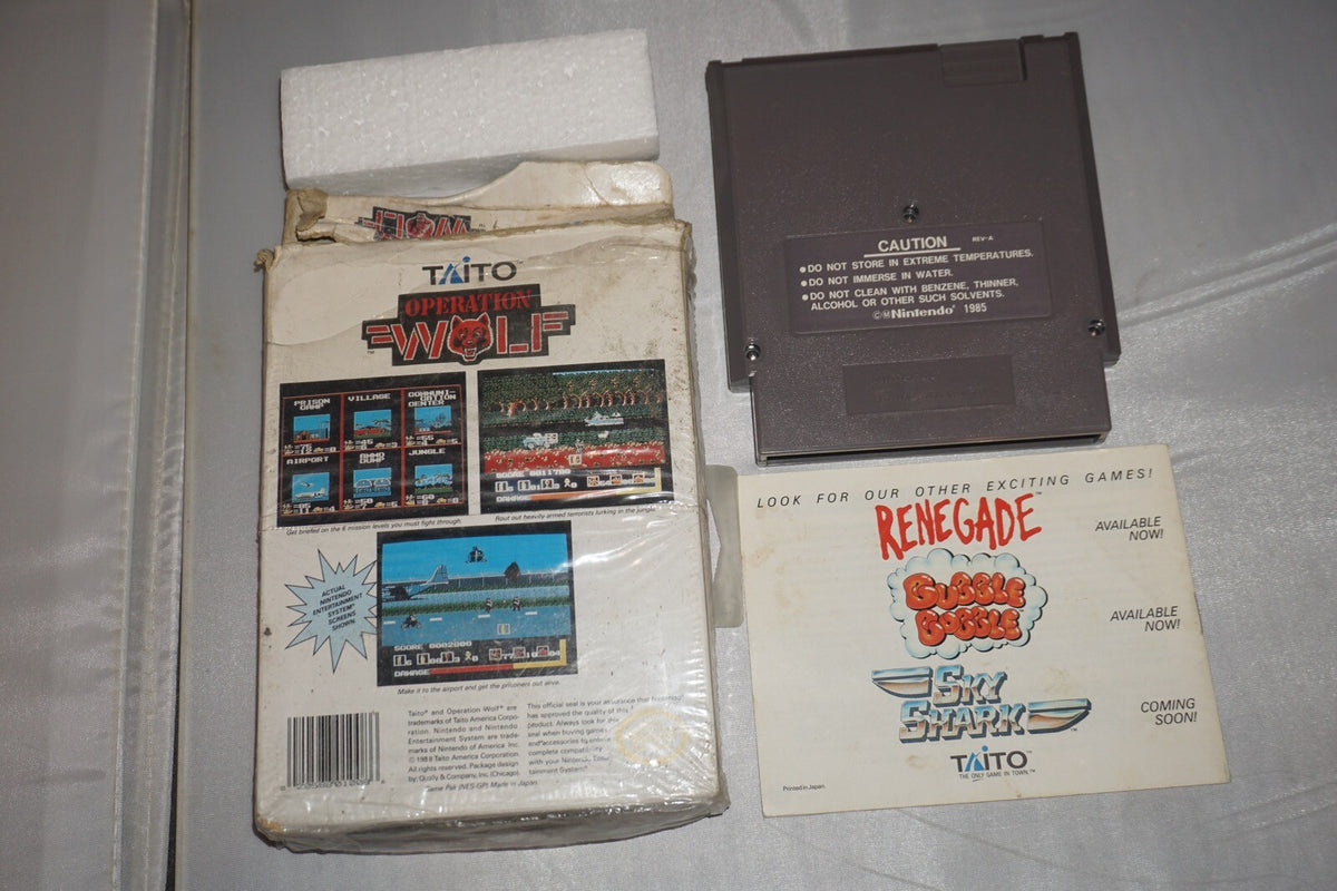 Operation Wolf (Nintendo NES) Complete in Box CIB #2