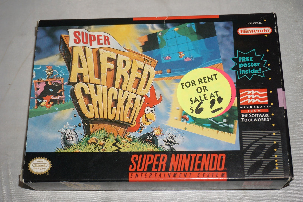 Super Alfred Chicken (Super Nintendo SNES) Complete in Box CIB
