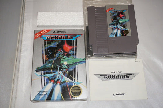 Gradius HANGTAB (Nintendo NES) Complete in Box CIB