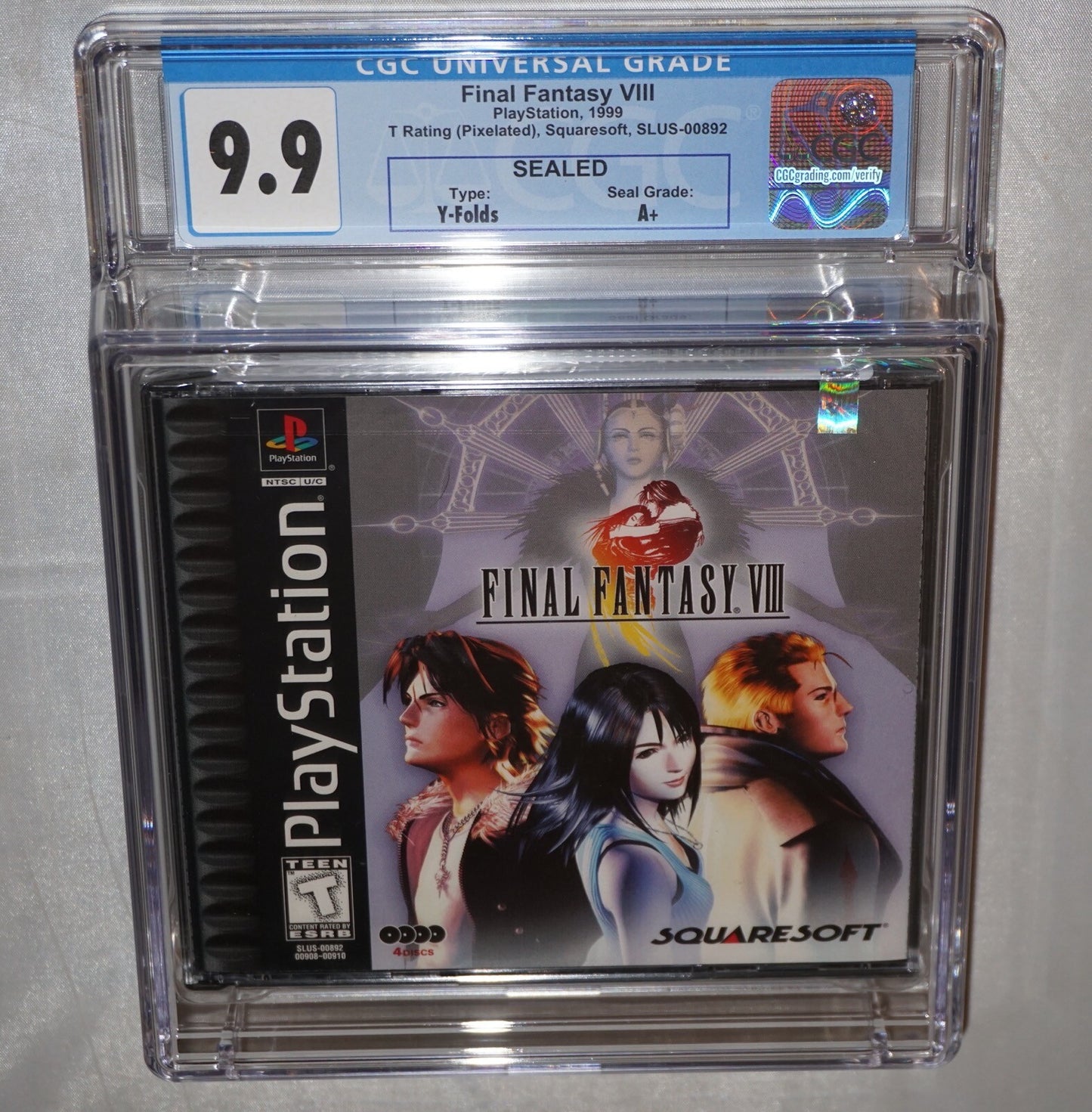 Final Fantasy VIII 8 (Sony Playstation 1 ps1) CGC 9.9 A+ NEW Sealed