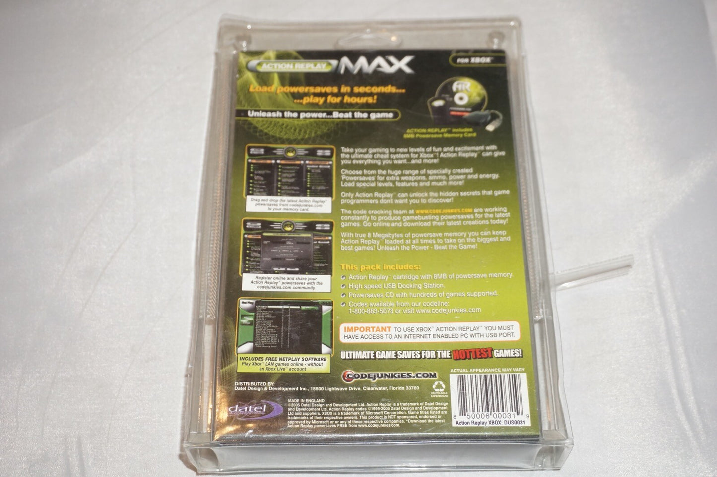 Action Replay Max (Microsoft Xbox) NEW Factory Sealed