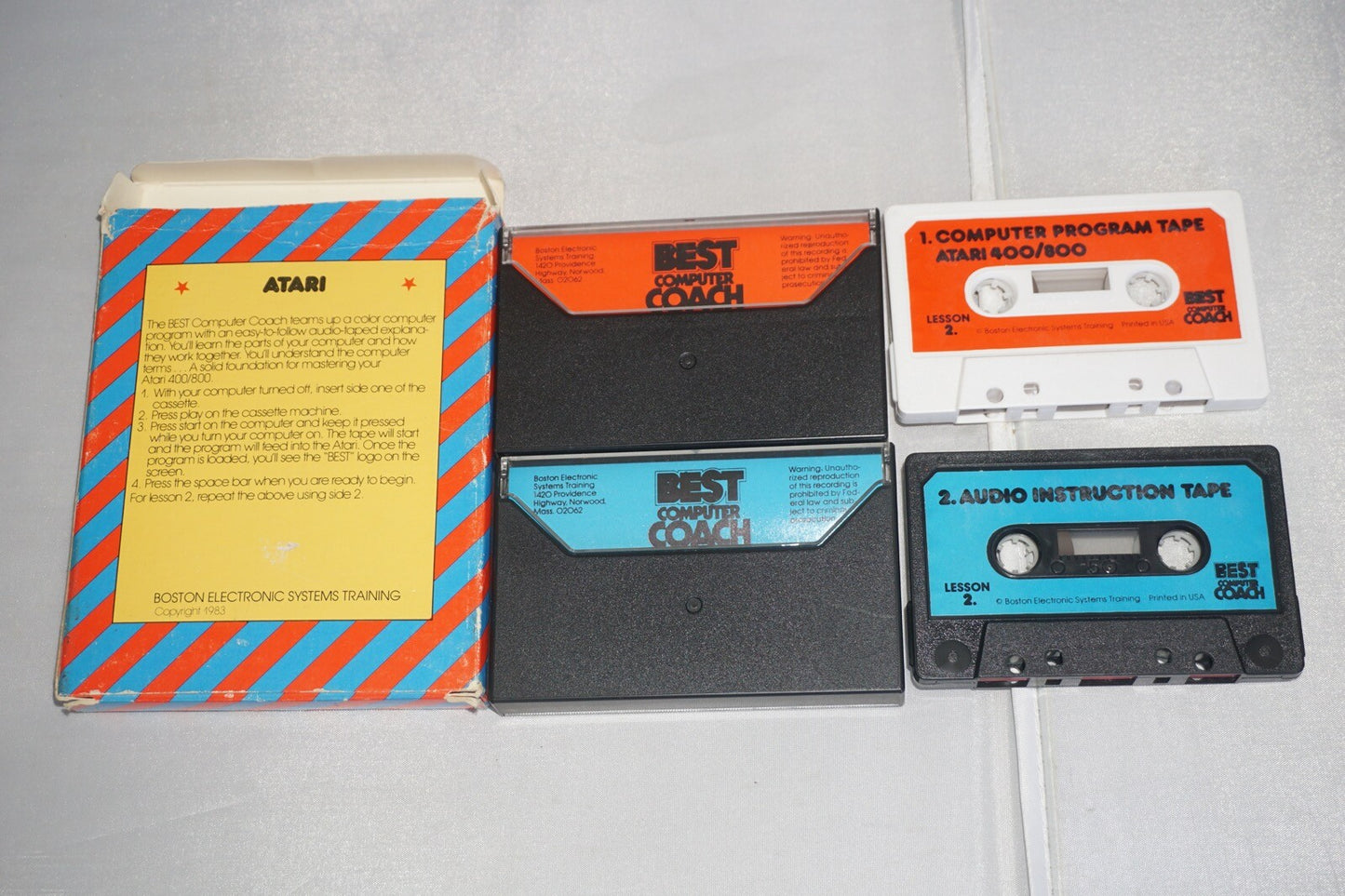 Atari Computer Program Tape + Audio Instruction (Atari 2600) Complete In Box