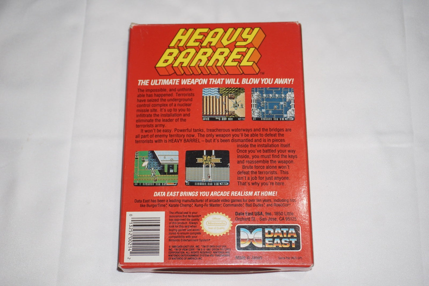 Heavy Barrel (Nintendo NES) Complete in Box w/ Reg Card CIB
