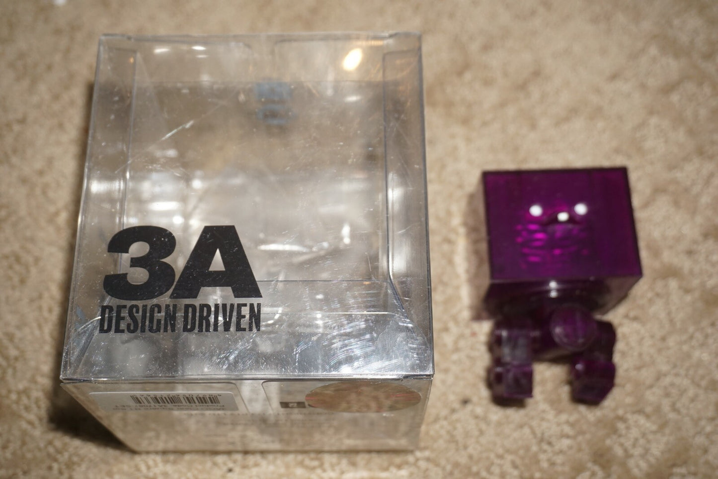 3A 3ago Square Brain Box Purple 3" Figure